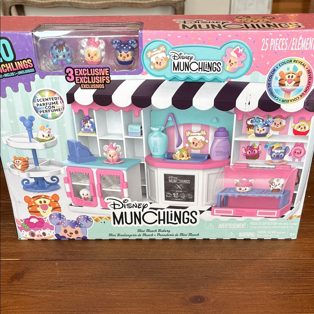 NWT Disney Munchlings Mini Bakery Playset - Pink & Aqua